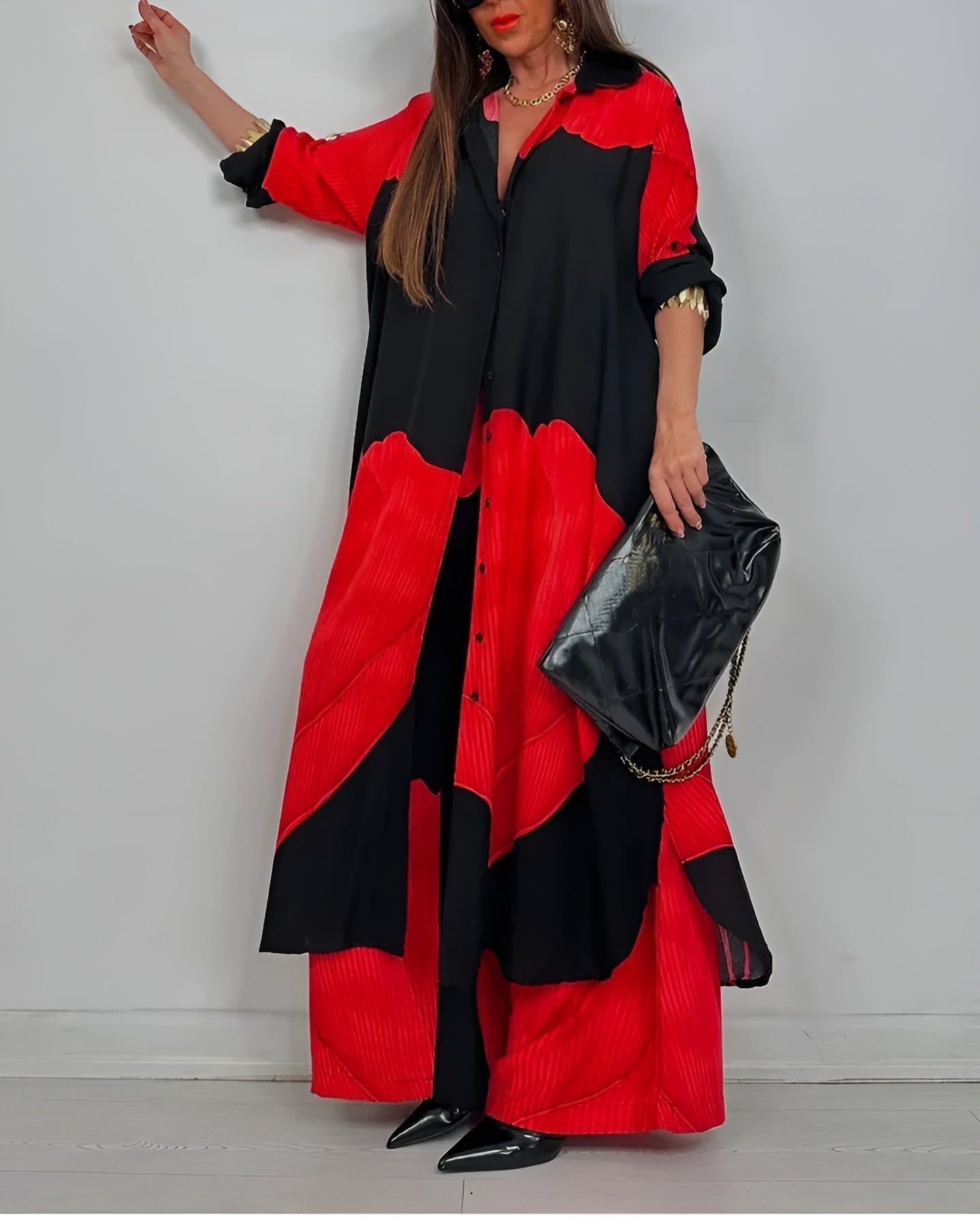 Pantalón y blusa cómodos mujer casual