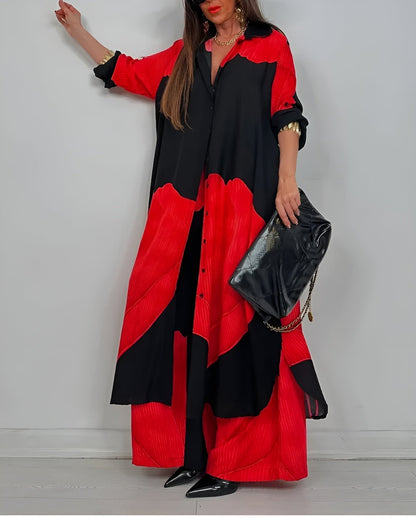 Pantalón y blusa cómodos mujer casual