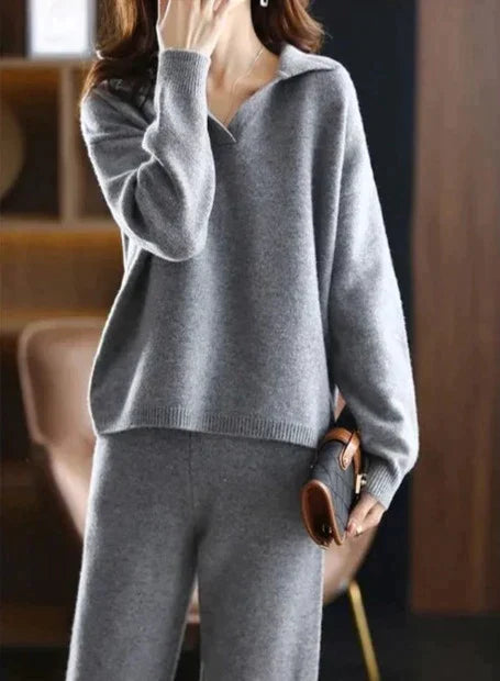 Traje deportivo mujer dos piezas cuello polo