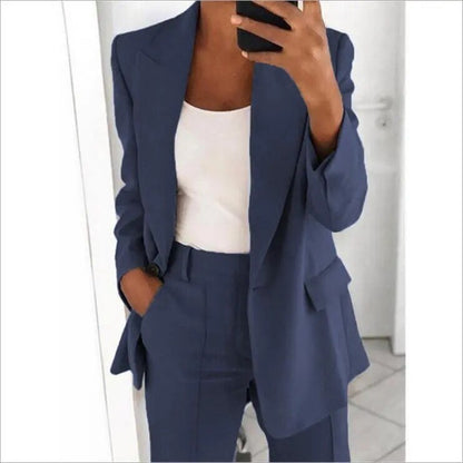 Traje Mujer Clásico Chaqueta y Pantalón