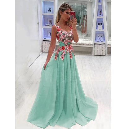 Vestido Floral Maxi Estampado Floral
