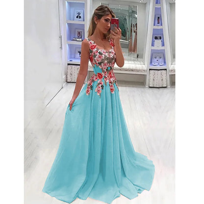 Vestido Floral Maxi Estampado Floral