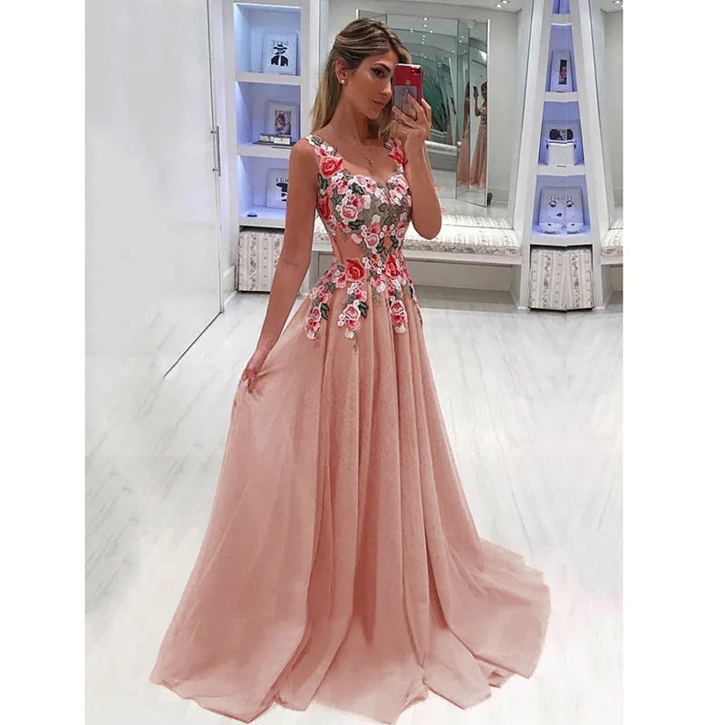 Vestido Floral Maxi Estampado Floral