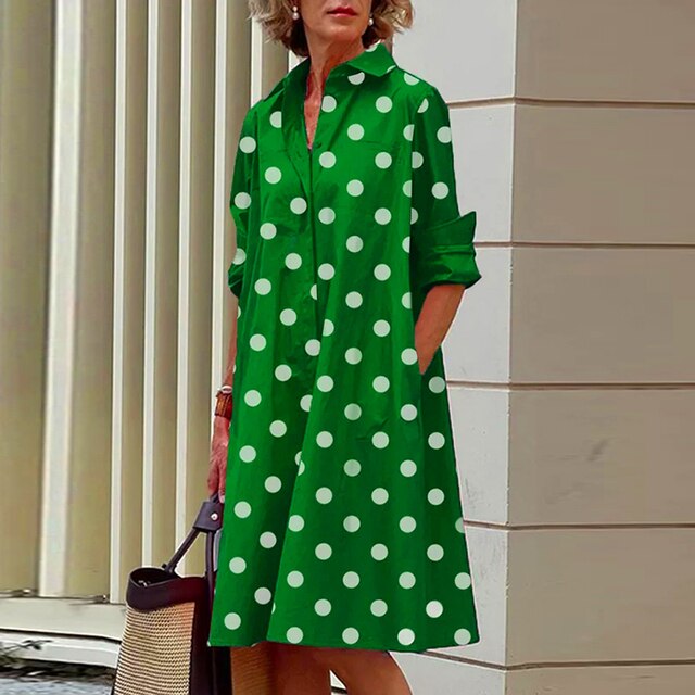 Vestido Boho de Mujer con Mangas Largas