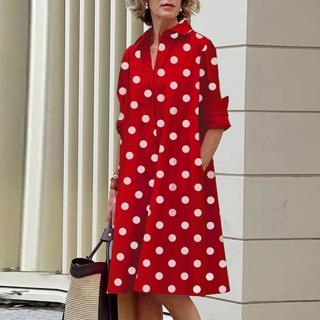 Vestido Boho de Mujer con Mangas Largas