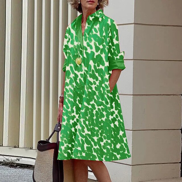 Vestido Boho de Mujer con Mangas Largas