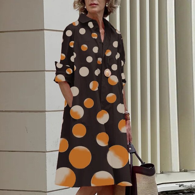 Vestido Boho de Mujer con Mangas Largas
