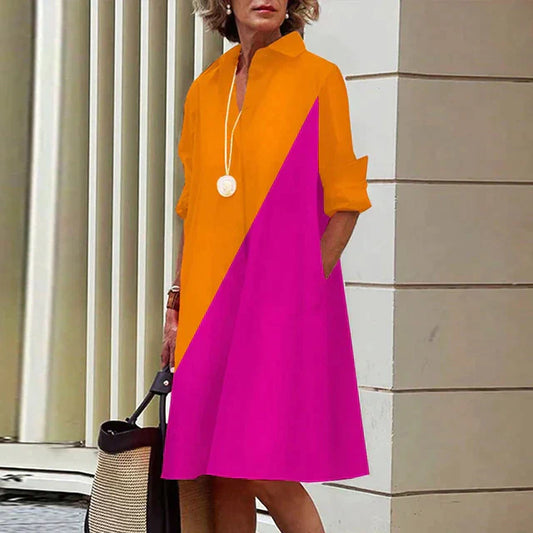 Vestido Boho de Mujer con Mangas Largas - Vestiria