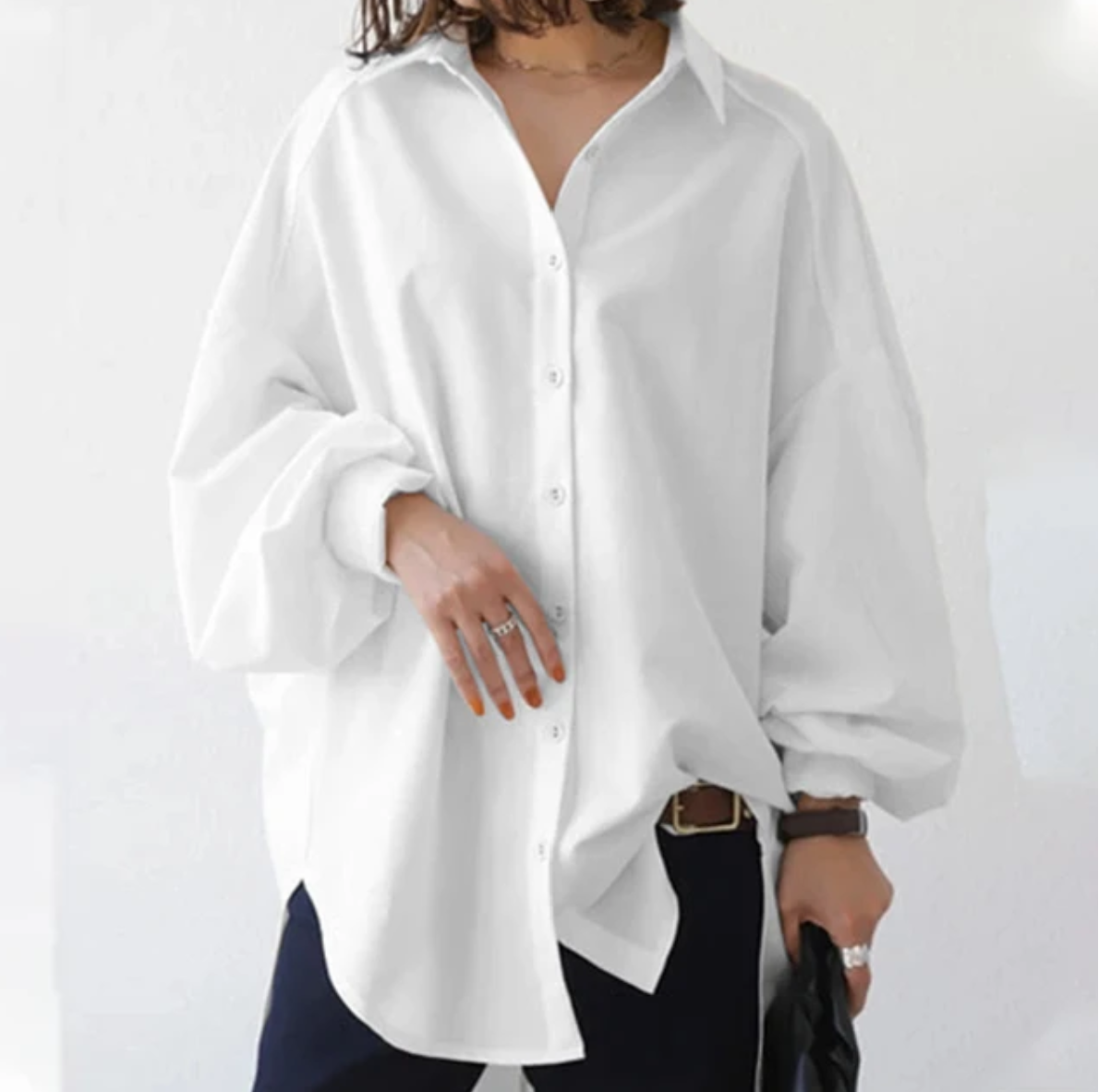 Blusa Mujer Elegante con Solapas Moda