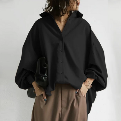 Blusa Mujer Elegante con Solapas Moda