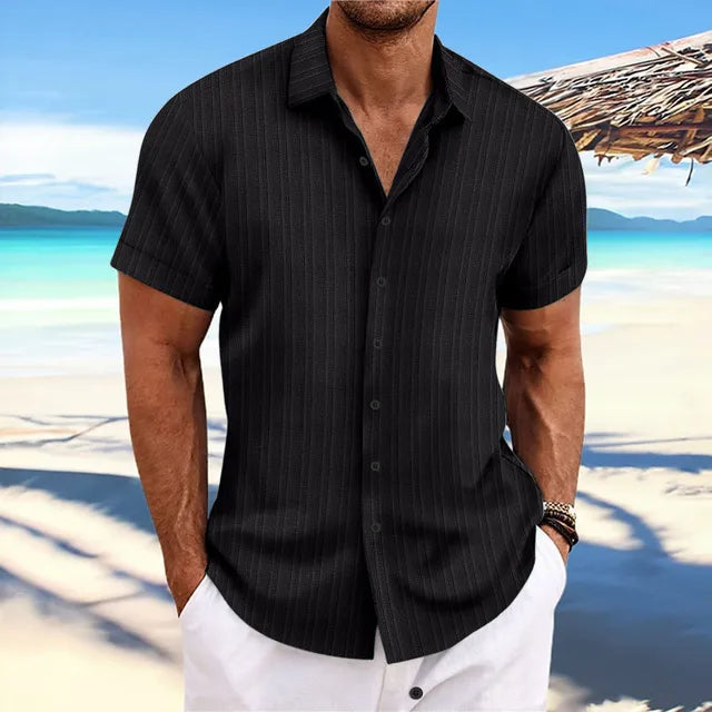 Camisa Manga Corta Estilo Relajado - Vestiria