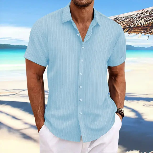 Camisa Manga Corta Estilo Relajado