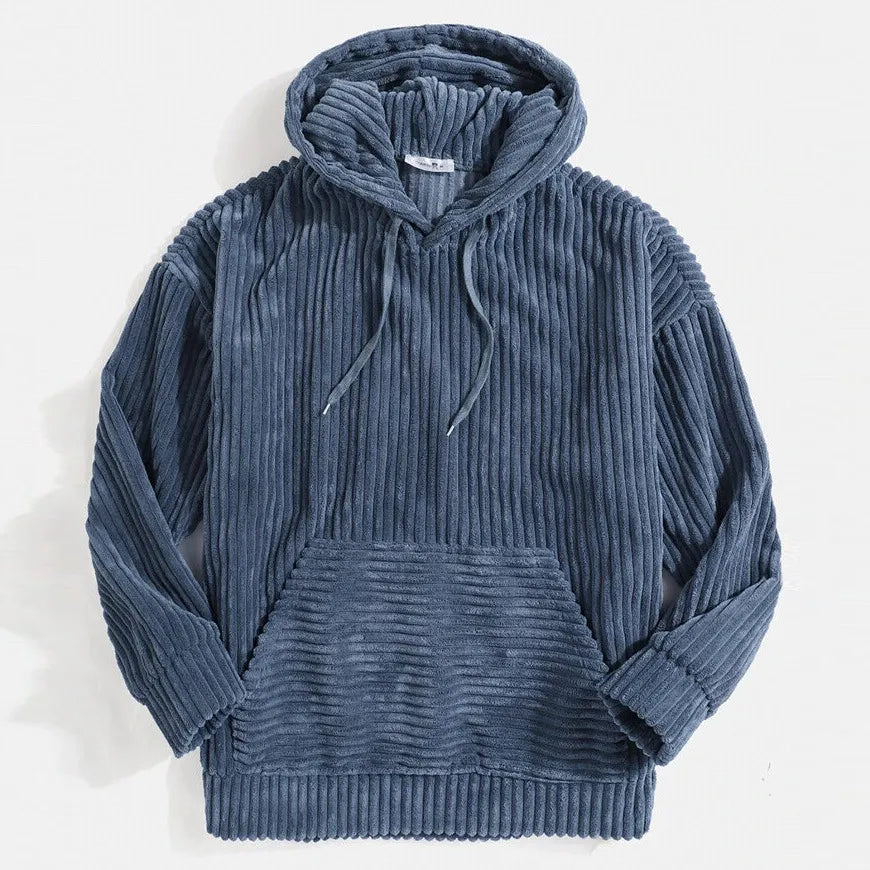 Chaqueta de cuero con capucha para hombre elegante - Vestiria