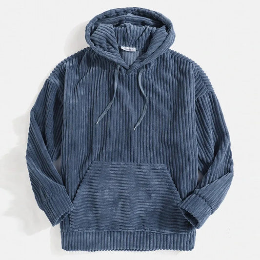 Chaqueta de cuero con capucha para hombre elegante - Vestiria