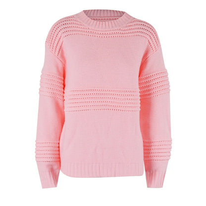 Jersey de punto suave cuello abierto