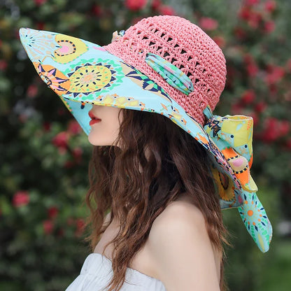 Sombrero Paja Ligero Plegable Verano - Vestiria
