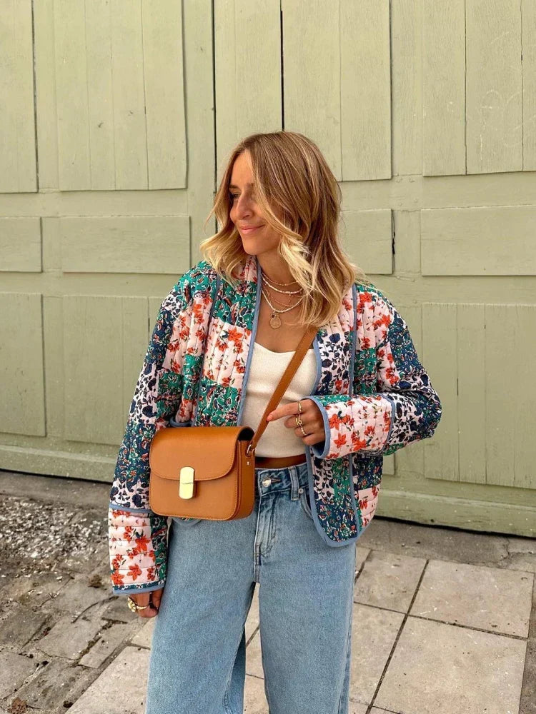 Chaqueta Cuadros Clásica Tejido Suave - Vestiria