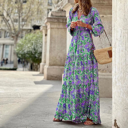 Vestido Boho Estampado Floral Gran Talla