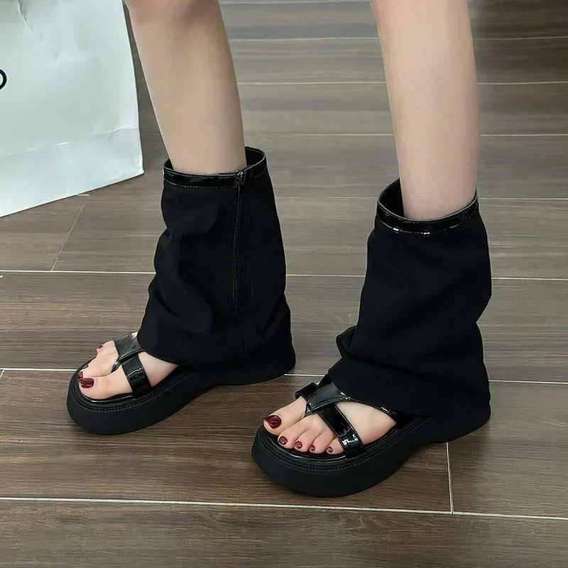 Zapatos Sandalias Gladiadoras Abiertas - Vestiria