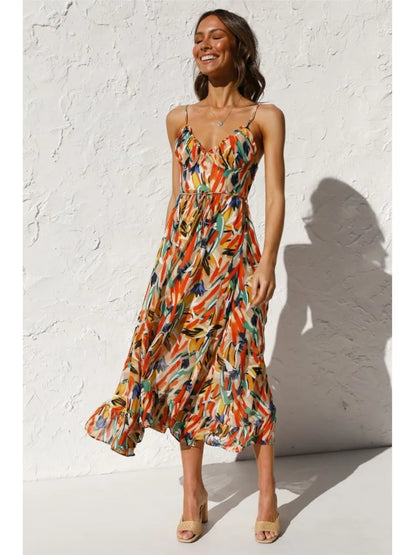 Vestido Estampado de Mujer Colorido