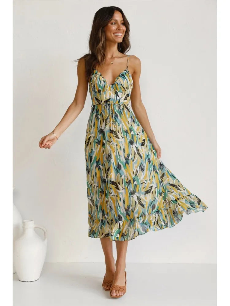 Vestido Estampado de Mujer Colorido