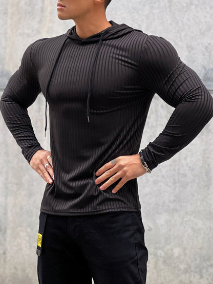 Camisa Deportiva Con Capucha Elástica