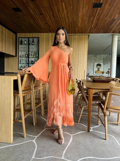 Vestido Fashion con Flecos Elegante - Vestiria