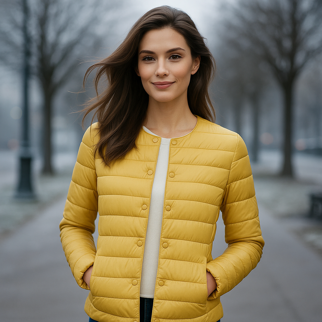 Chaqueta abrigada ligera mujer invierno