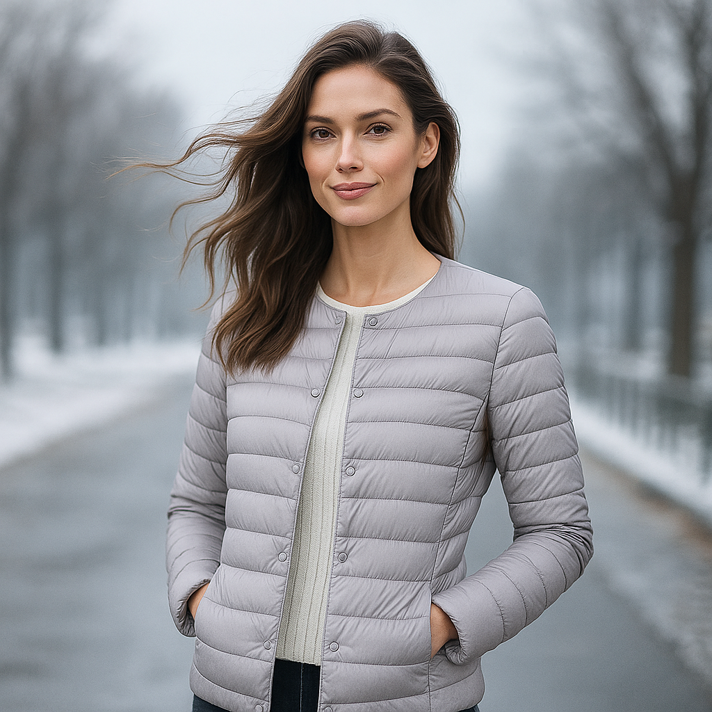 Chaqueta abrigada ligera mujer invierno