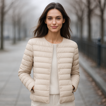 Chaqueta abrigada ligera mujer invierno