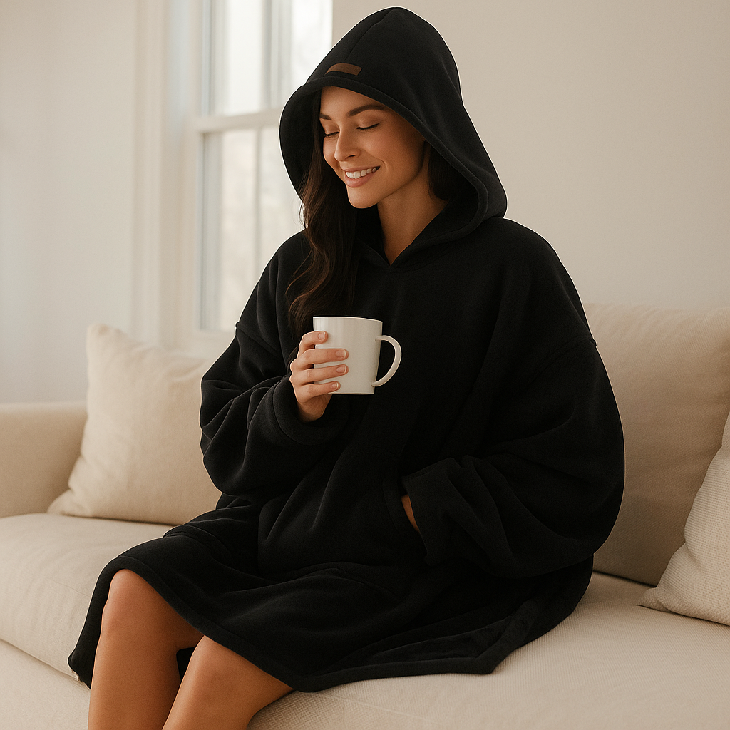 Manta con capucha Mujer Abrazadera Suave - Vestiria