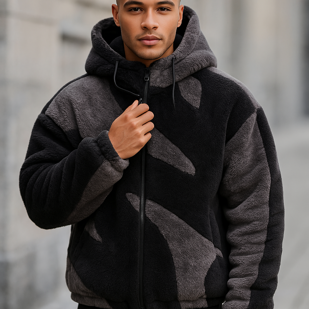 Chaqueta Hombre Piel Afelpada Cálida