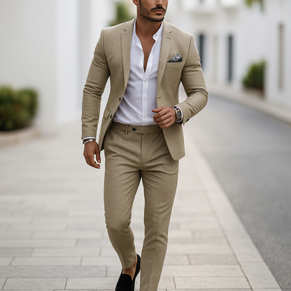 Traje Hombre Clásico Corte Adjustado