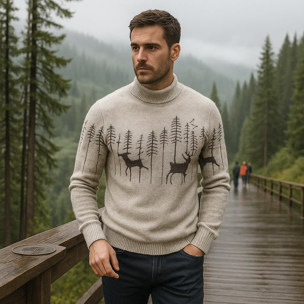 Jerséis Hombre Cuello Alto Invierno Acogedor - Vestiria
