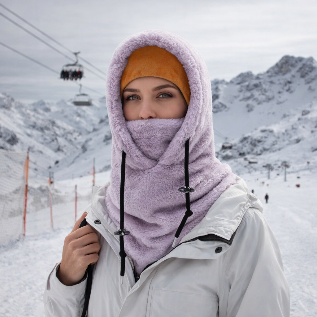 Máscara de nieve forro polar abrigadora