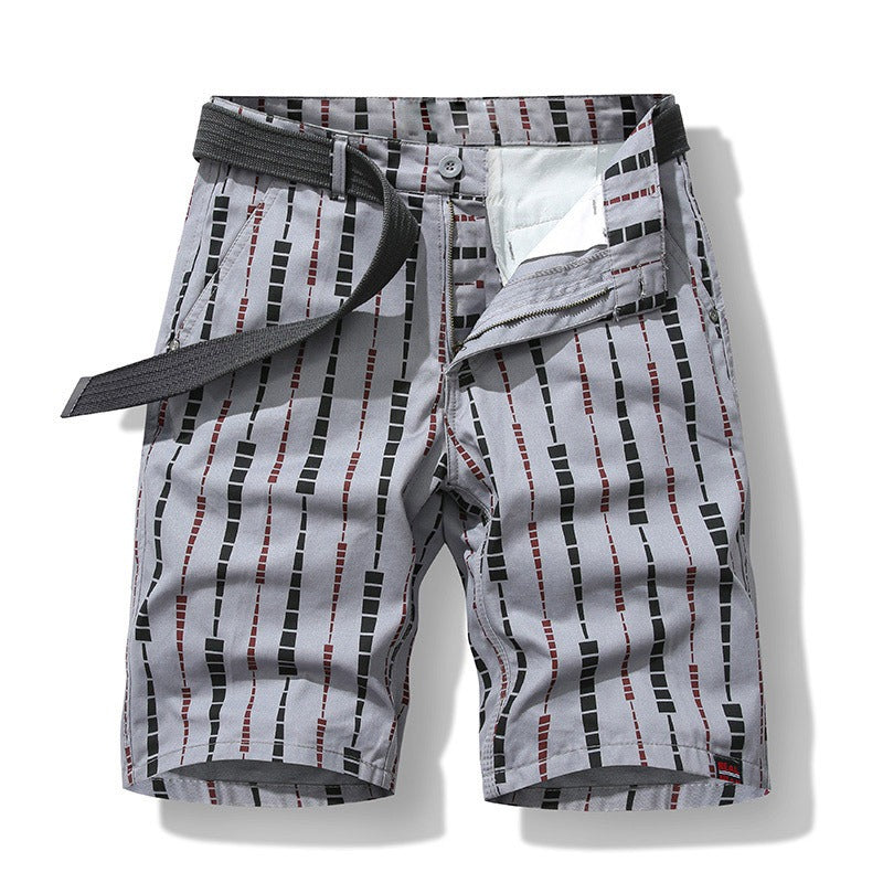 Pantalones Cortos Hombre Estilo Urbano Impressión Moderna