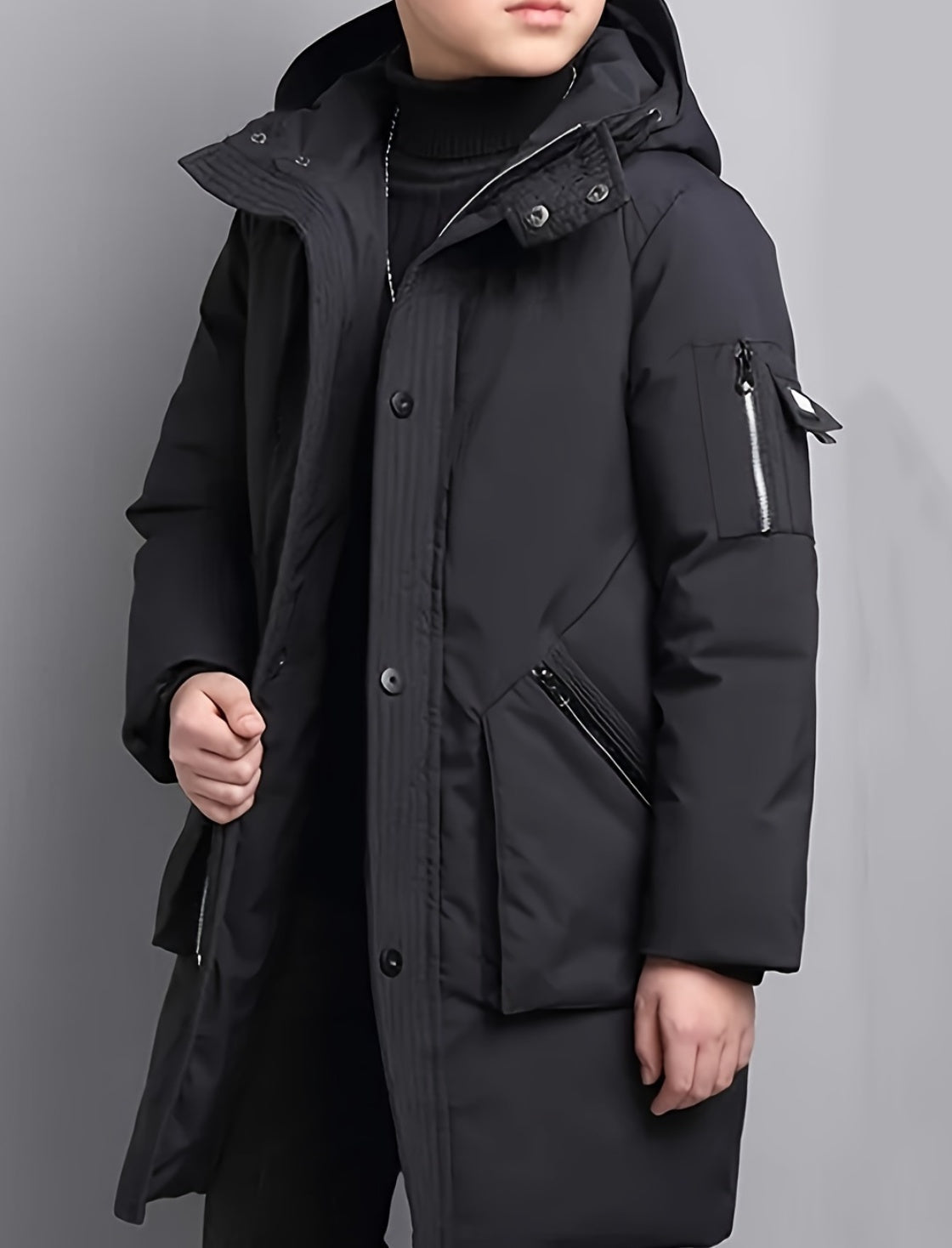Chaquetón Invierno Niños Capucha Impermeable - Vestiria
