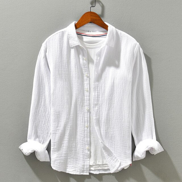 Camisa Clásica Manga Larga Hombre