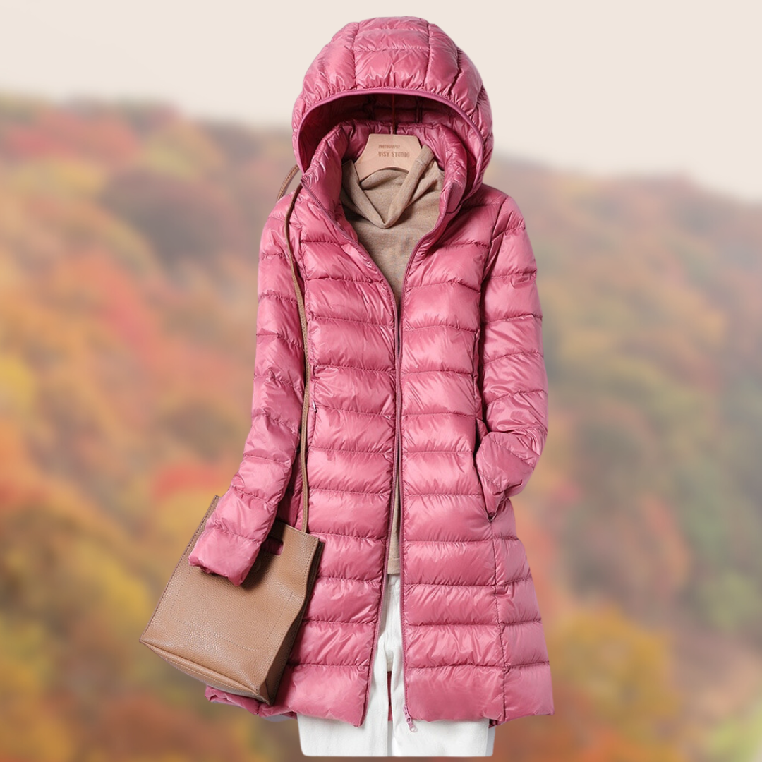 Chaquetón Invierno Mujer Acolchado Slim con Capucha