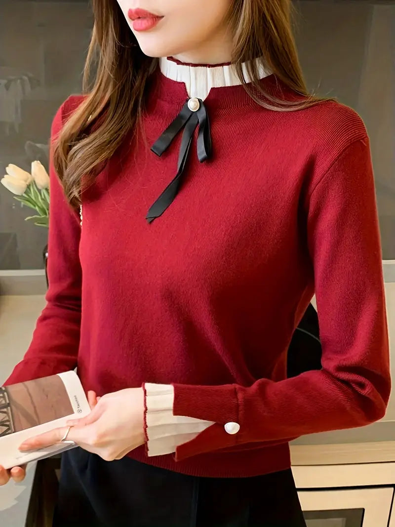 Blusa de Mujer Algodón Cuello Volante Elegante