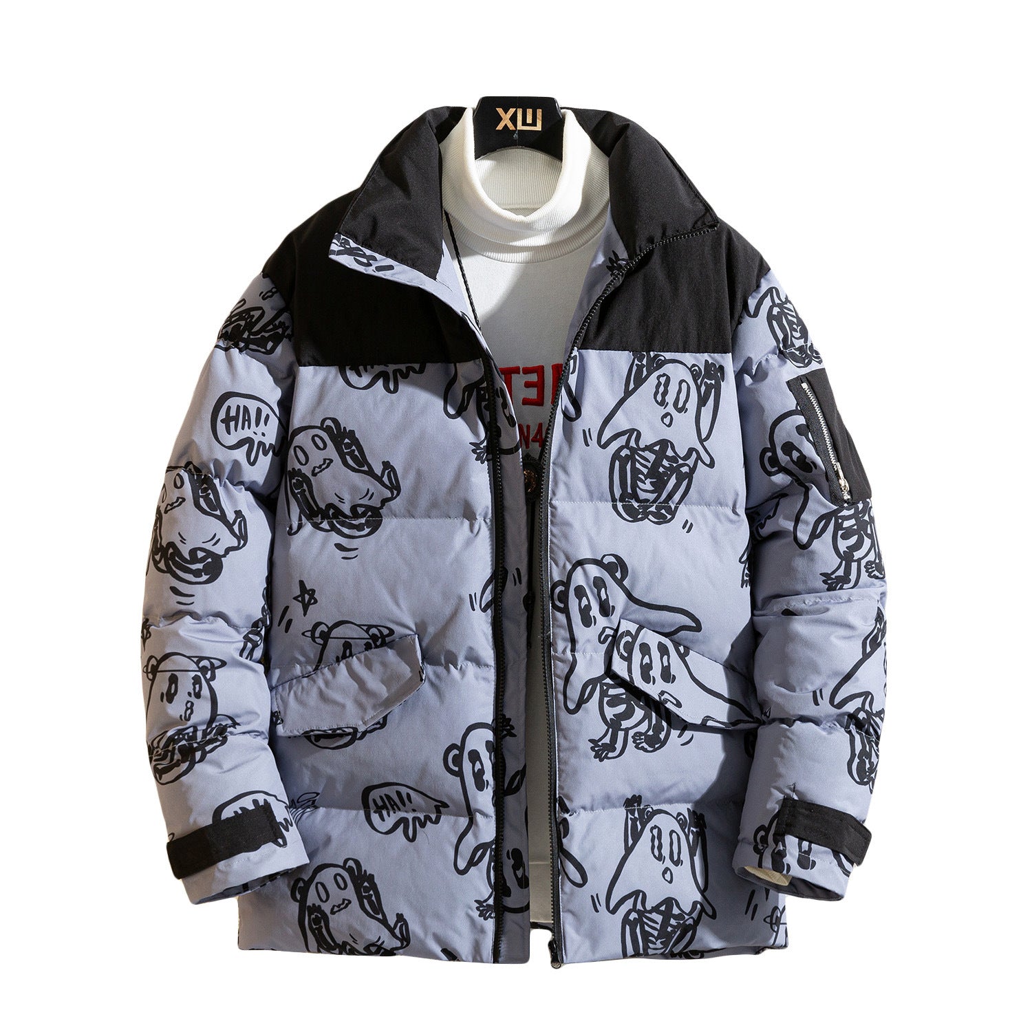 Chaquetón Acolchado Estampado Invierno - Vestiria