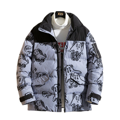 Chaquetón Acolchado Estampado Invierno
