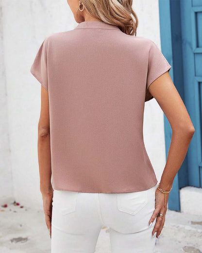 Blusa ligera de verano con mangas cortas - Vestiria
