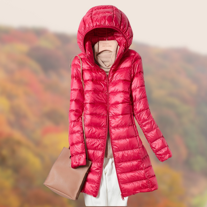 Chaquetón Invierno Mujer Acolchado Slim con Capucha