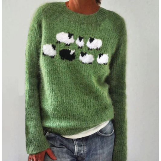 Sudadera Mujer Invierno Ovejas Acogedora - Vestiria