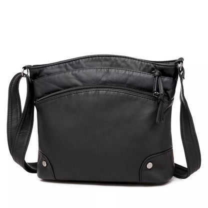 Bolso bandolera de cuero auténtico