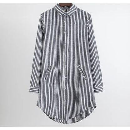 Blusa Mujer Rayas Ancha y Cómoda