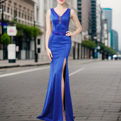 Vestido de Noche Elegante sin Espalda