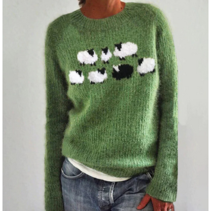 Sudadera Mujer Invierno Ovejas Acogedora
