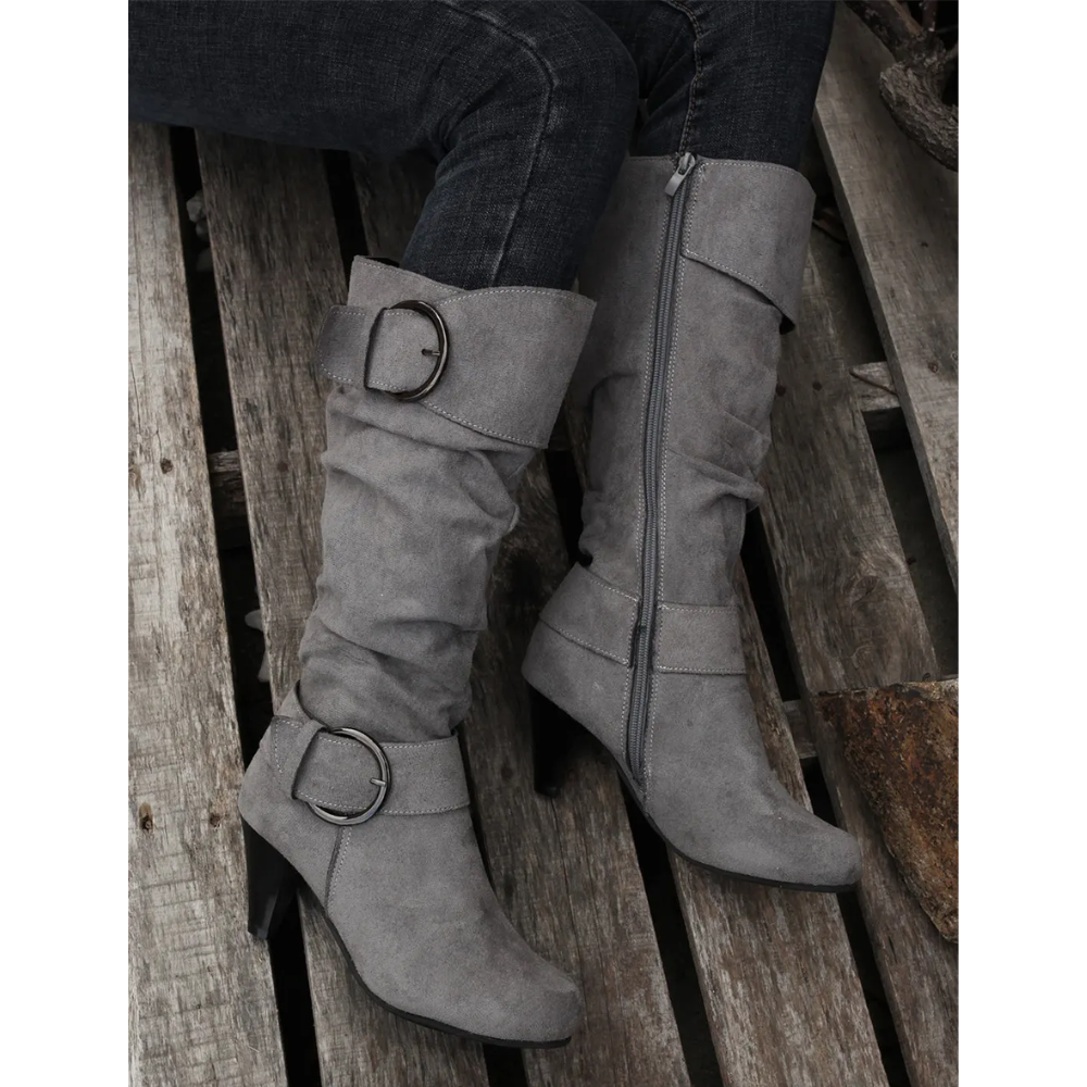 Botas Mujer Altas Cónicas Cómodas